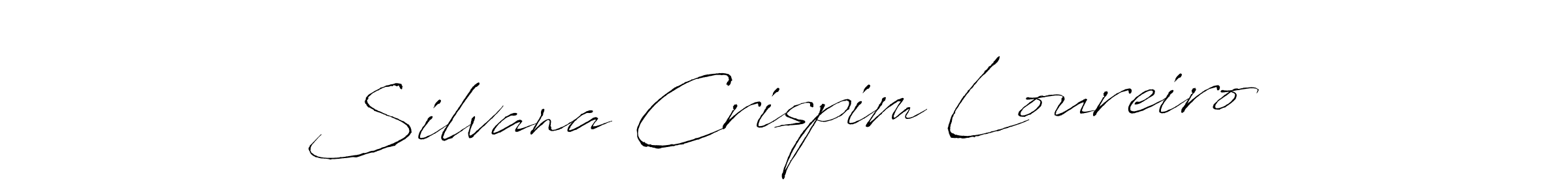 Design your own signature with our free online signature maker. With this signature software, you can create a handwritten (Antro_Vectra) signature for name Silvana Crispim Loureiro. Silvana Crispim Loureiro signature style 6 images and pictures png