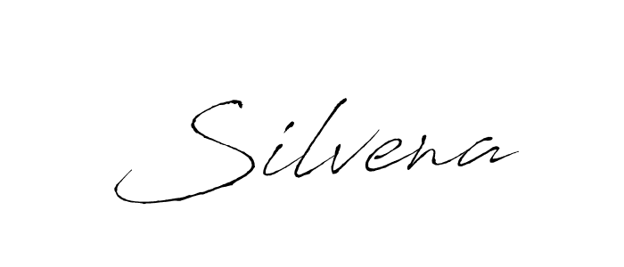 You should practise on your own different ways (Antro_Vectra) to write your name (Silvena) in signature. don't let someone else do it for you. Silvena signature style 6 images and pictures png
