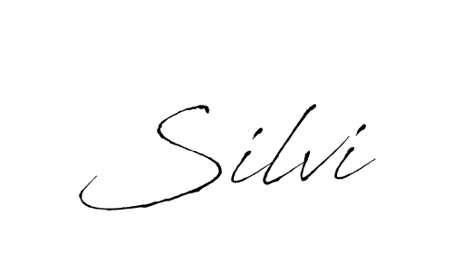 Design your own signature with our free online signature maker. With this signature software, you can create a handwritten (Antro_Vectra) signature for name Silvi. Silvi signature style 6 images and pictures png