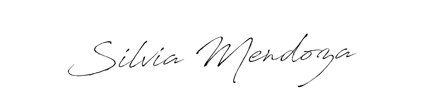 Create a beautiful signature design for name Silvia Mendoza. With this signature (Antro_Vectra) fonts, you can make a handwritten signature for free. Silvia Mendoza signature style 6 images and pictures png