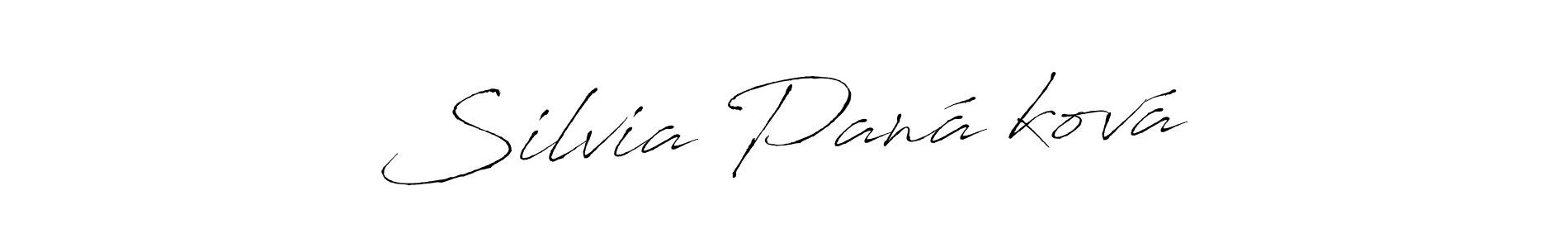 Create a beautiful signature design for name Silvia Panáčková. With this signature (Antro_Vectra) fonts, you can make a handwritten signature for free. Silvia Panáčková signature style 6 images and pictures png