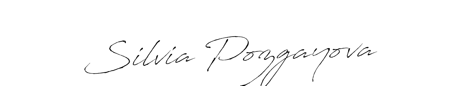 How to make Silvia Pozgayova signature? Antro_Vectra is a professional autograph style. Create handwritten signature for Silvia Pozgayova name. Silvia Pozgayova signature style 6 images and pictures png