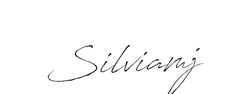 Create a beautiful signature design for name Silviamj. With this signature (Antro_Vectra) fonts, you can make a handwritten signature for free. Silviamj signature style 6 images and pictures png