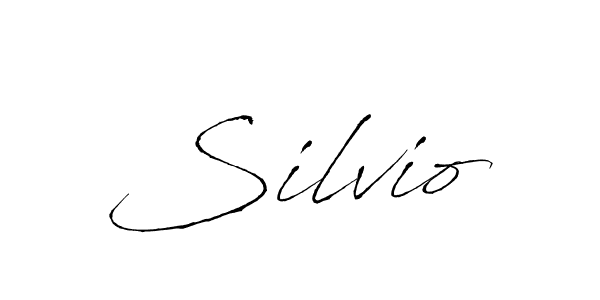 Create a beautiful signature design for name Silvio. With this signature (Antro_Vectra) fonts, you can make a handwritten signature for free. Silvio signature style 6 images and pictures png