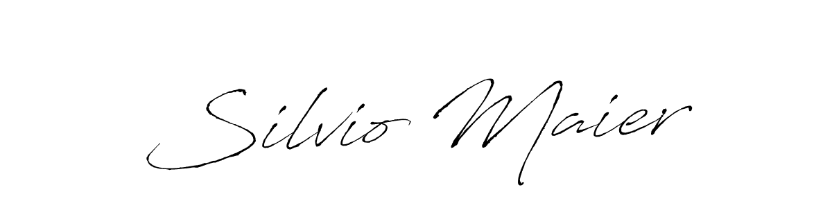 Make a beautiful signature design for name Silvio Maier. With this signature (Antro_Vectra) style, you can create a handwritten signature for free. Silvio Maier signature style 6 images and pictures png