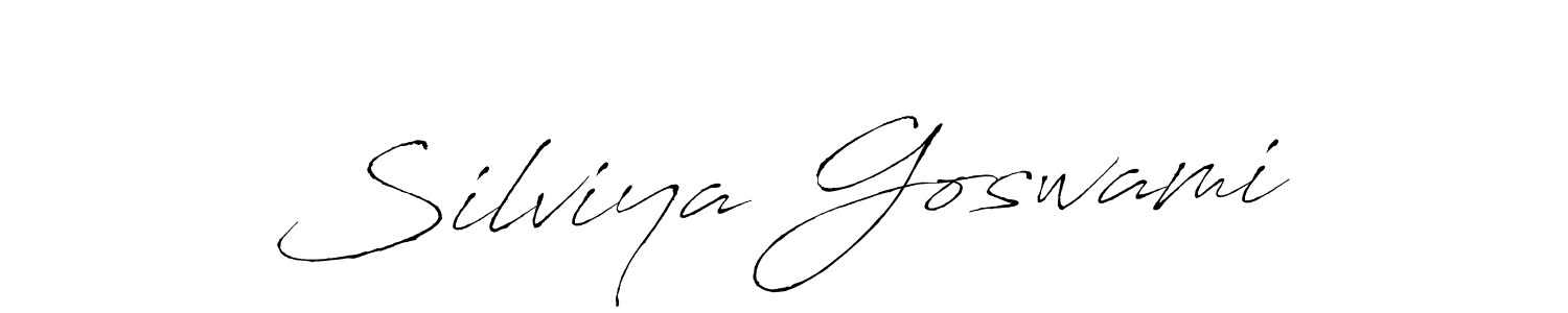 Also we have Silviya Goswami name is the best signature style. Create professional handwritten signature collection using Antro_Vectra autograph style. Silviya Goswami signature style 6 images and pictures png