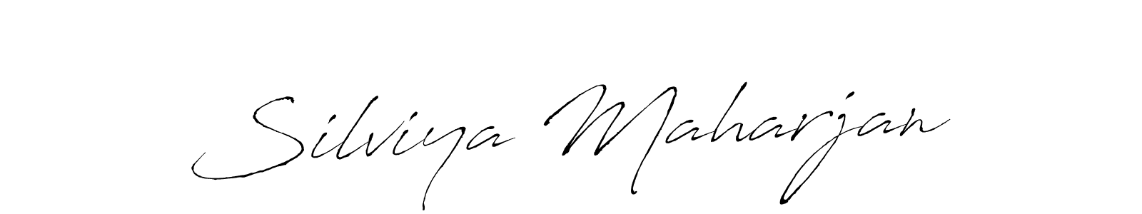 The best way (Antro_Vectra) to make a short signature is to pick only two or three words in your name. The name Silviya Maharjan include a total of six letters. For converting this name. Silviya Maharjan signature style 6 images and pictures png