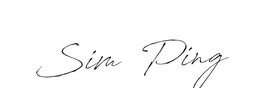 It looks lik you need a new signature style for name Sim  Ping. Design unique handwritten (Antro_Vectra) signature with our free signature maker in just a few clicks. Sim  Ping signature style 6 images and pictures png