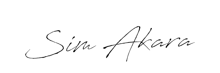 Use a signature maker to create a handwritten signature online. With this signature software, you can design (Antro_Vectra) your own signature for name Sim Akara. Sim Akara signature style 6 images and pictures png