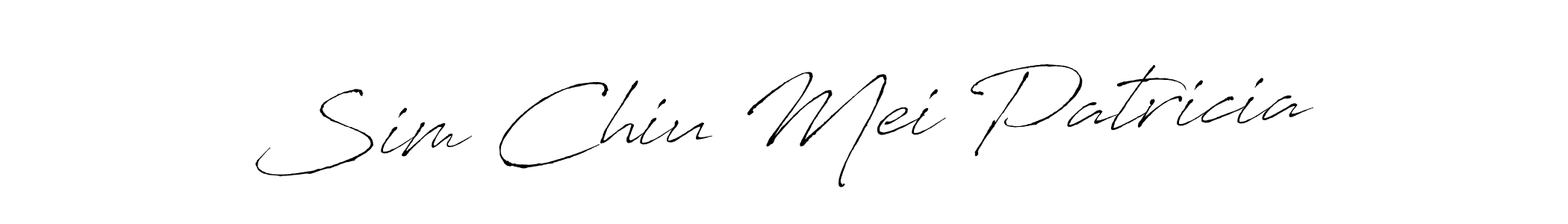 You should practise on your own different ways (Antro_Vectra) to write your name (Sim Chiu Mei Patricia) in signature. don't let someone else do it for you. Sim Chiu Mei Patricia signature style 6 images and pictures png