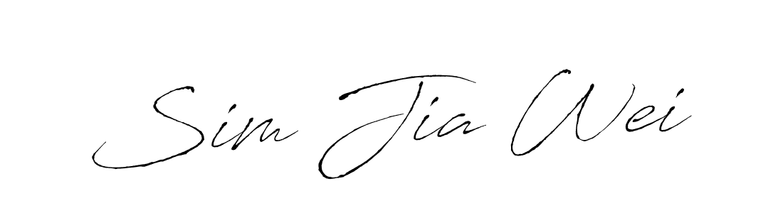 Design your own signature with our free online signature maker. With this signature software, you can create a handwritten (Antro_Vectra) signature for name Sim Jia Wei. Sim Jia Wei signature style 6 images and pictures png