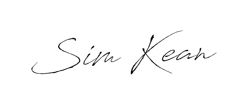 You should practise on your own different ways (Antro_Vectra) to write your name (Sim Kean) in signature. don't let someone else do it for you. Sim Kean signature style 6 images and pictures png