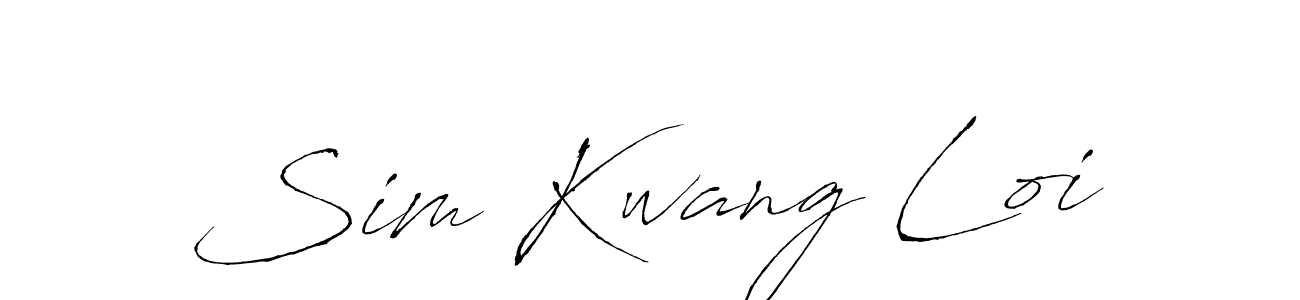 How to make Sim Kwang Loi signature? Antro_Vectra is a professional autograph style. Create handwritten signature for Sim Kwang Loi name. Sim Kwang Loi signature style 6 images and pictures png