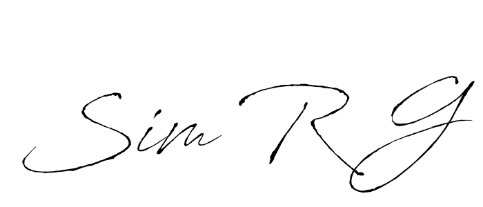 Sim R G stylish signature style. Best Handwritten Sign (Antro_Vectra) for my name. Handwritten Signature Collection Ideas for my name Sim R G. Sim R G signature style 6 images and pictures png