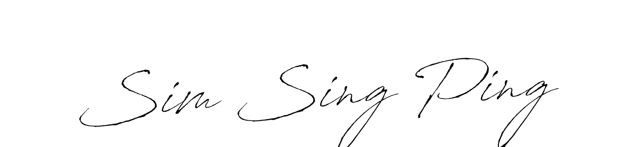 Also You can easily find your signature by using the search form. We will create Sim Sing Ping name handwritten signature images for you free of cost using Antro_Vectra sign style. Sim Sing Ping signature style 6 images and pictures png