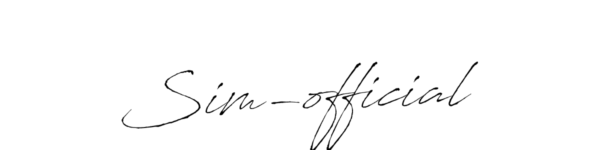 Make a beautiful signature design for name Sim-official. Use this online signature maker to create a handwritten signature for free. Sim-official signature style 6 images and pictures png