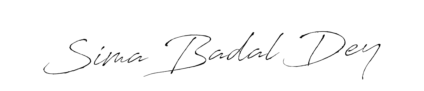 Antro_Vectra is a professional signature style that is perfect for those who want to add a touch of class to their signature. It is also a great choice for those who want to make their signature more unique. Get Sima Badal Dey name to fancy signature for free. Sima Badal Dey signature style 6 images and pictures png