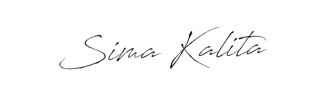 Make a beautiful signature design for name Sima Kalita. With this signature (Antro_Vectra) style, you can create a handwritten signature for free. Sima Kalita signature style 6 images and pictures png
