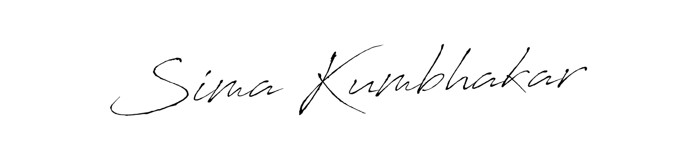 Make a beautiful signature design for name Sima Kumbhakar. With this signature (Antro_Vectra) style, you can create a handwritten signature for free. Sima Kumbhakar signature style 6 images and pictures png