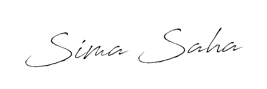 How to make Sima Saha name signature. Use Antro_Vectra style for creating short signs online. This is the latest handwritten sign. Sima Saha signature style 6 images and pictures png