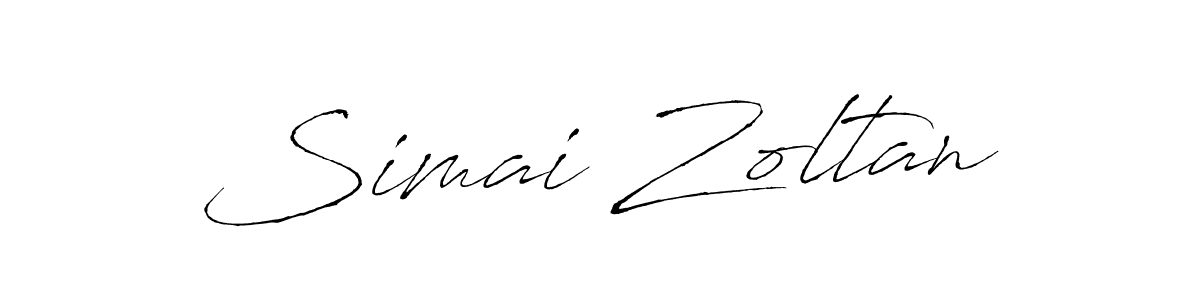 Design your own signature with our free online signature maker. With this signature software, you can create a handwritten (Antro_Vectra) signature for name Simai Zoltan. Simai Zoltan signature style 6 images and pictures png