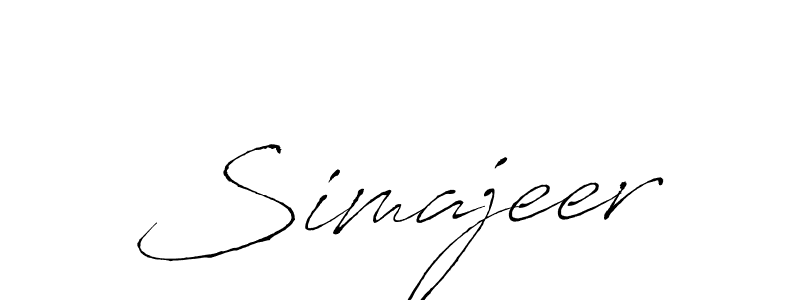 Simajeer stylish signature style. Best Handwritten Sign (Antro_Vectra) for my name. Handwritten Signature Collection Ideas for my name Simajeer. Simajeer signature style 6 images and pictures png