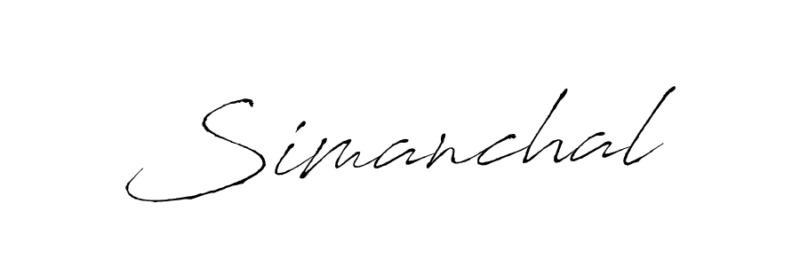 The best way (Antro_Vectra) to make a short signature is to pick only two or three words in your name. The name Simanchal include a total of six letters. For converting this name. Simanchal signature style 6 images and pictures png