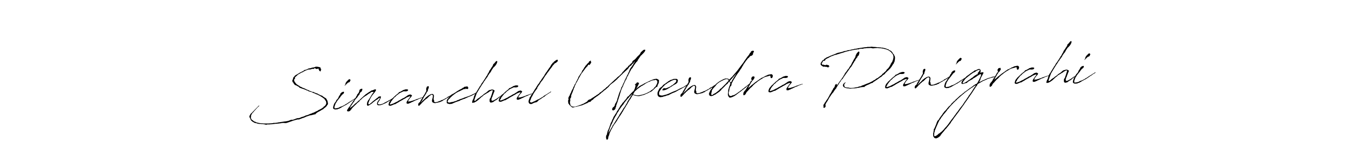 Create a beautiful signature design for name Simanchal Upendra Panigrahi. With this signature (Antro_Vectra) fonts, you can make a handwritten signature for free. Simanchal Upendra Panigrahi signature style 6 images and pictures png
