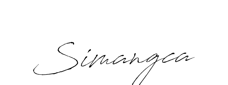 Once you've used our free online signature maker to create your best signature Antro_Vectra style, it's time to enjoy all of the benefits that Simangca name signing documents. Simangca signature style 6 images and pictures png