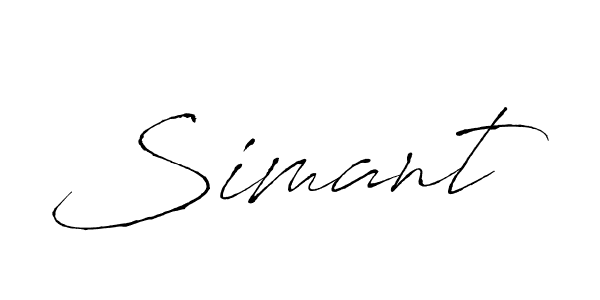 It looks lik you need a new signature style for name Simant. Design unique handwritten (Antro_Vectra) signature with our free signature maker in just a few clicks. Simant signature style 6 images and pictures png