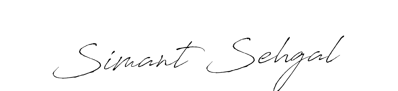 You should practise on your own different ways (Antro_Vectra) to write your name (Simant Sehgal) in signature. don't let someone else do it for you. Simant Sehgal signature style 6 images and pictures png