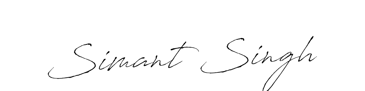 Make a beautiful signature design for name Simant Singh. Use this online signature maker to create a handwritten signature for free. Simant Singh signature style 6 images and pictures png
