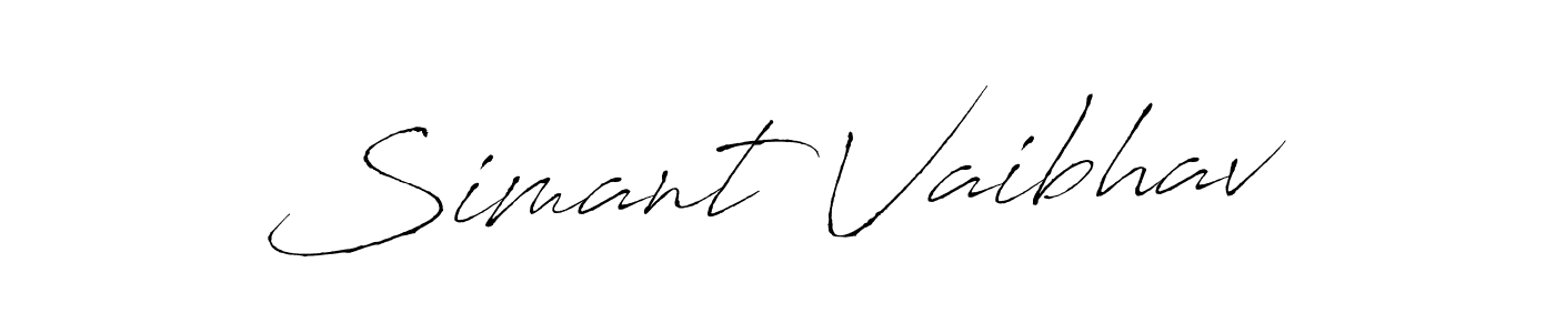 Use a signature maker to create a handwritten signature online. With this signature software, you can design (Antro_Vectra) your own signature for name Simant Vaibhav. Simant Vaibhav signature style 6 images and pictures png