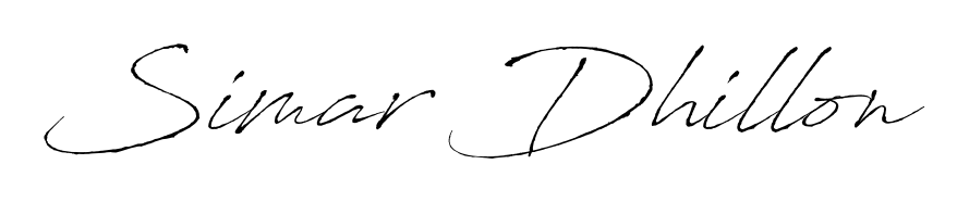 A classic penmanship look for Simar Dhillon. The Antro_Vectra font brings timeless elegance and confidence to every signed document. Simar Dhillon signature style 6 images and pictures png