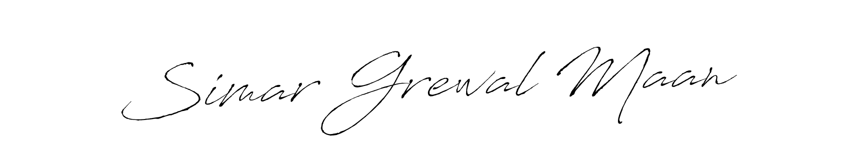 This is the best signature style for the Simar Grewal Maan name. Also you like these signature font (Antro_Vectra). Mix name signature. Simar Grewal Maan signature style 6 images and pictures png