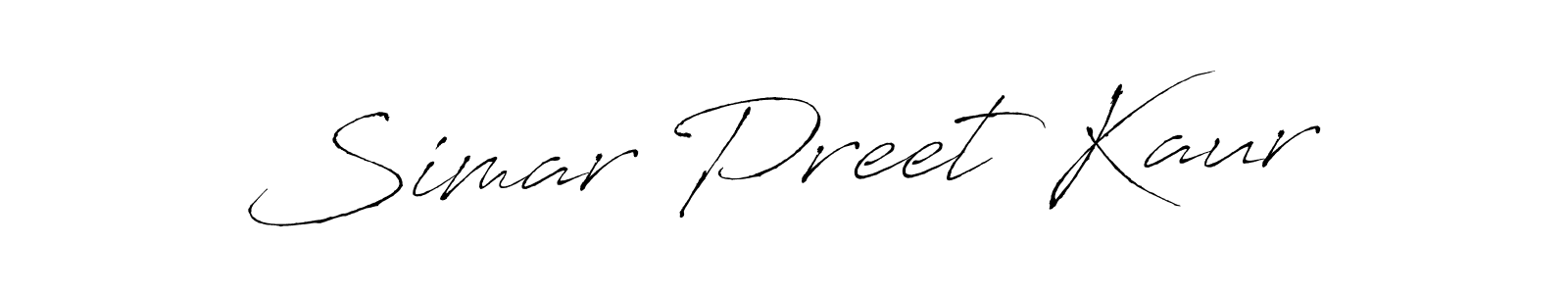 The best way (Antro_Vectra) to make a short signature is to pick only two or three words in your name. The name Simar Preet Kaur include a total of six letters. For converting this name. Simar Preet Kaur signature style 6 images and pictures png