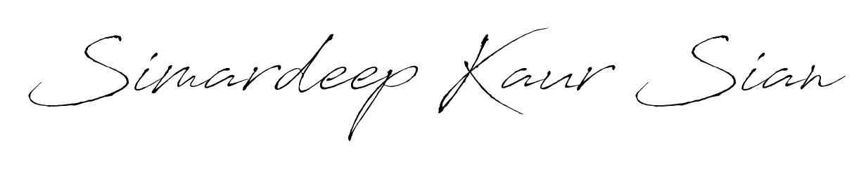 Use a signature maker to create a handwritten signature online. With this signature software, you can design (Antro_Vectra) your own signature for name Simardeep Kaur Sian. Simardeep Kaur Sian signature style 6 images and pictures png