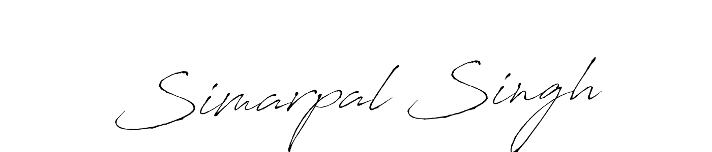 Also we have Simarpal Singh name is the best signature style. Create professional handwritten signature collection using Antro_Vectra autograph style. Simarpal Singh signature style 6 images and pictures png