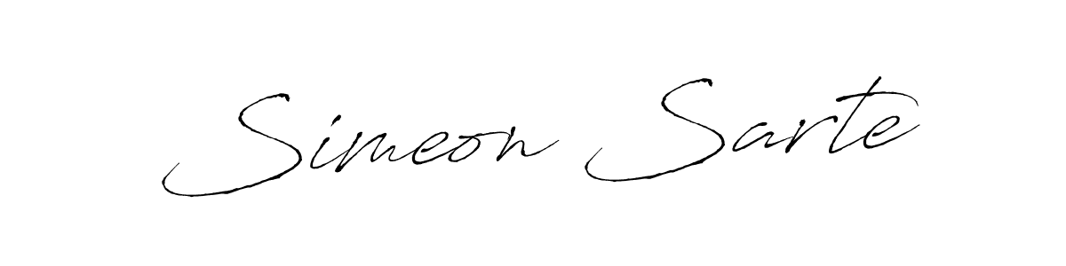 Similarly Antro_Vectra is the best handwritten signature design. Signature creator online .You can use it as an online autograph creator for name Simeon Sarte. Simeon Sarte signature style 6 images and pictures png