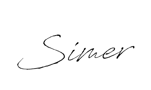 Also we have Simer name is the best signature style. Create professional handwritten signature collection using Antro_Vectra autograph style. Simer signature style 6 images and pictures png