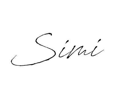 Create a beautiful signature design for name Simi. With this signature (Antro_Vectra) fonts, you can make a handwritten signature for free. Simi signature style 6 images and pictures png