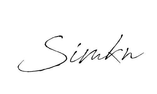 Simkn stylish signature style. Best Handwritten Sign (Antro_Vectra) for my name. Handwritten Signature Collection Ideas for my name Simkn. Simkn signature style 6 images and pictures png