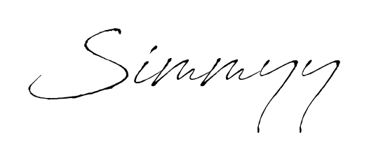 Discover the perfect balance of readability and style for Simmyy with Antro_Vectra font. Create your dream signature today. Simmyy signature style 6 images and pictures png