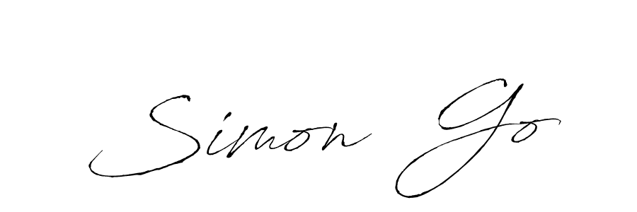 How to make Simon  Go name signature. Use Antro_Vectra style for creating short signs online. This is the latest handwritten sign. Simon  Go signature style 6 images and pictures png