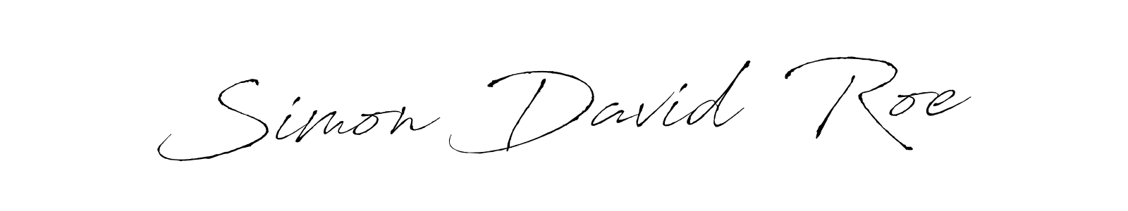 Similarly Antro_Vectra is the best handwritten signature design. Signature creator online .You can use it as an online autograph creator for name Simon David  Roe. Simon David  Roe signature style 6 images and pictures png