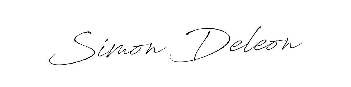 Similarly Antro_Vectra is the best handwritten signature design. Signature creator online .You can use it as an online autograph creator for name Simon Deleon. Simon Deleon signature style 6 images and pictures png