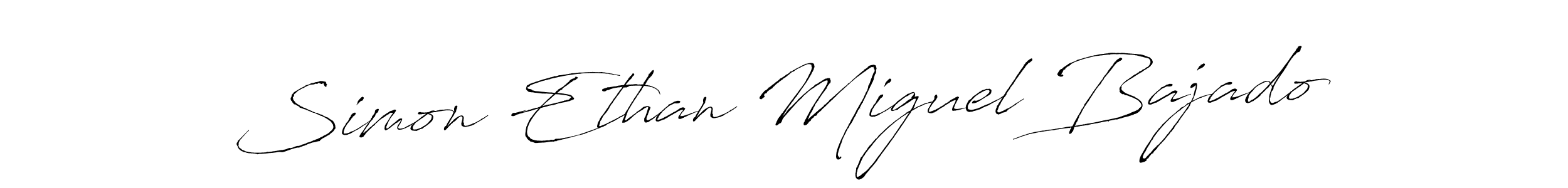 Make a beautiful signature design for name Simon Ethan Miguel Bajado. Use this online signature maker to create a handwritten signature for free. Simon Ethan Miguel Bajado signature style 6 images and pictures png