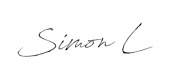 Use a signature maker to create a handwritten signature online. With this signature software, you can design (Antro_Vectra) your own signature for name Simon L. Simon L signature style 6 images and pictures png