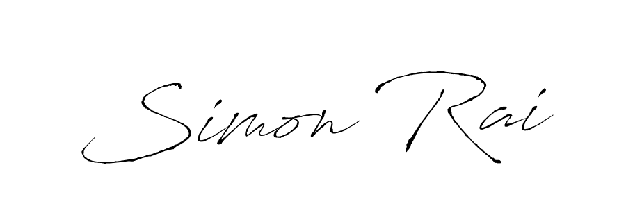 Make a beautiful signature design for name Simon Rai. With this signature (Antro_Vectra) style, you can create a handwritten signature for free. Simon Rai signature style 6 images and pictures png