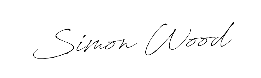 Simon Wood stylish signature style. Best Handwritten Sign (Antro_Vectra) for my name. Handwritten Signature Collection Ideas for my name Simon Wood. Simon Wood signature style 6 images and pictures png